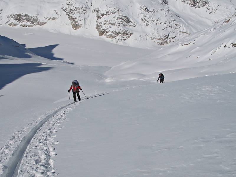 Ganz unten ist Fornogletscher