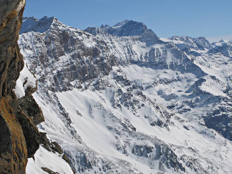 Blick über der Lücke Richtung Italien