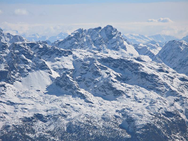 Blick über der Lücke Richtung Italien