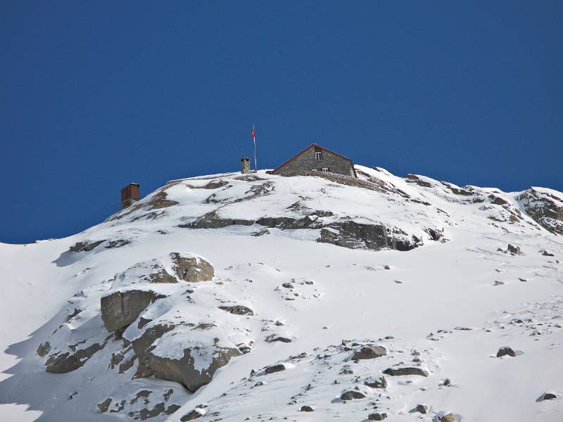 Fornohütte von Fornogletscher aus