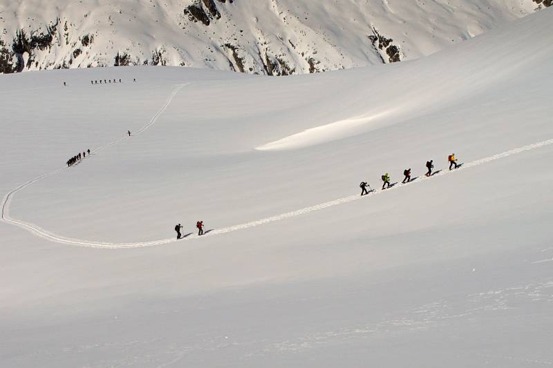 Breite Hänge und herrlicher Schnee