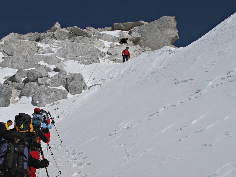 Die letzten 200m bis zum Gipfel Cima dal Cantun