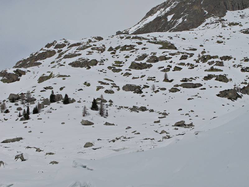 Noch 200m Gegenaufstieg zur Albignahütte