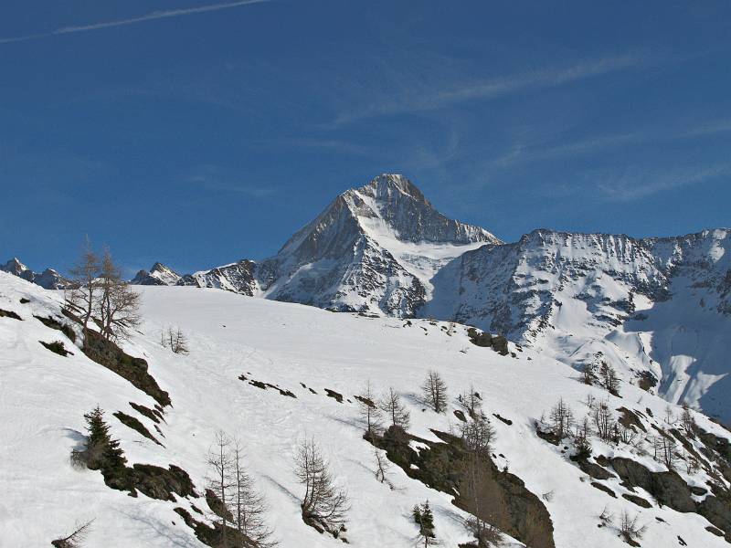 Bietschhorn von der Piste aus