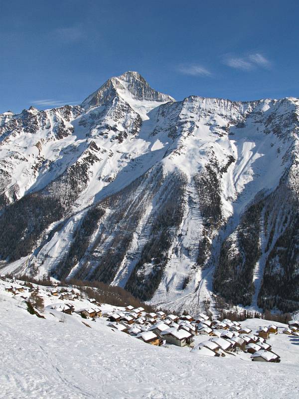 Lauchernalp mit Bietschhorn im Hintergrund