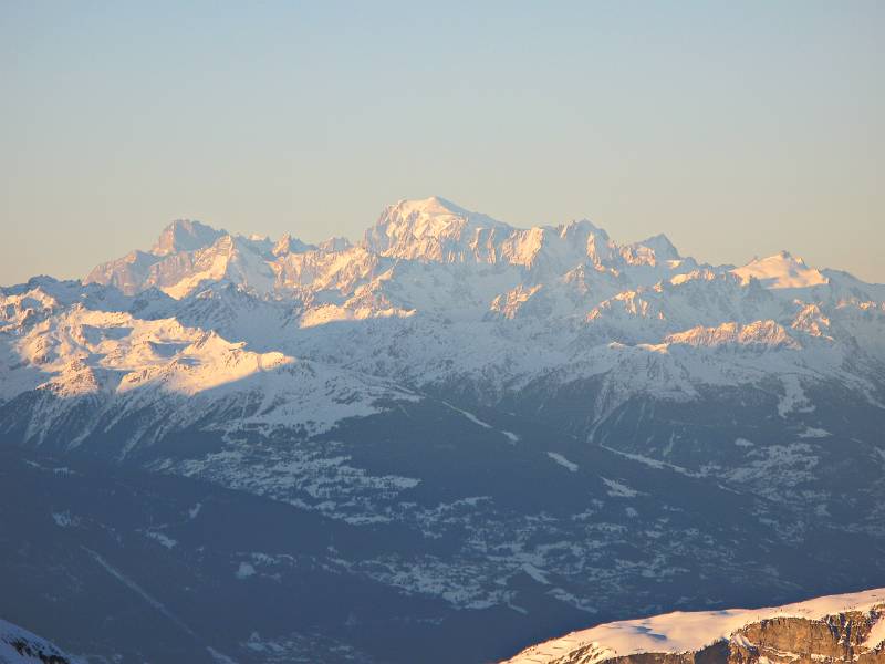 Mont Blanc von Gitzifurggupass aus