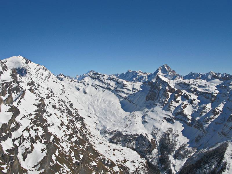 Fast ganze Abfahrtroute von Gitzifurggupass nach Leukerbad