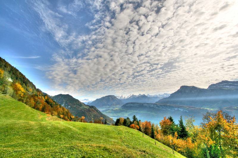 Schöne Wolken an diesem Tag