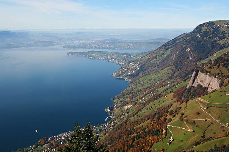 Blick vom Gipfel Richtung Luzern