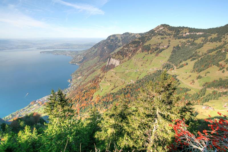 Vierwaldstättersee und die Hänge von Rigi