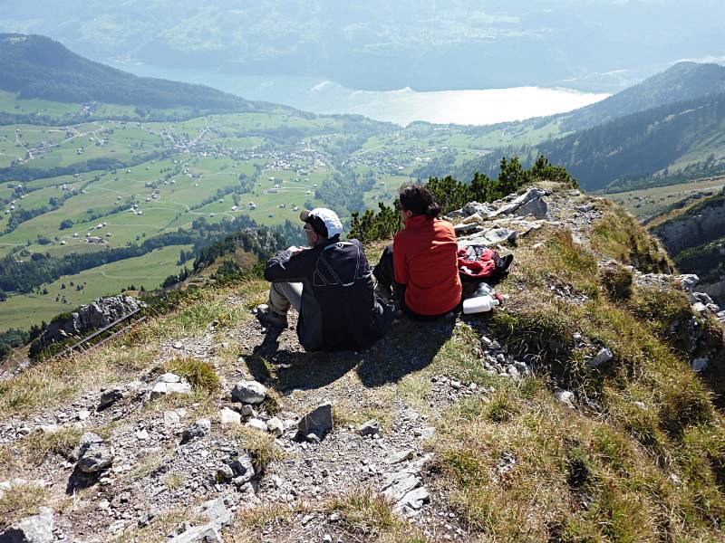 Auf dem Gipfel von Mattstock