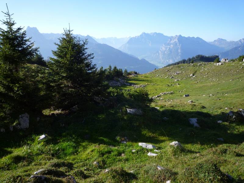 Zustieg zum Anfang der Kletterroute. Foto von Peter