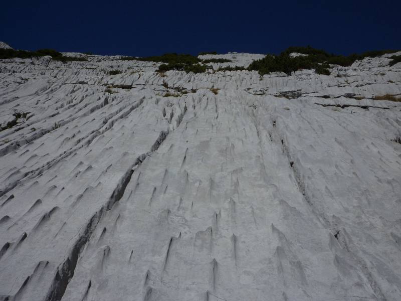 Sehr schön zu sehen typische Felsen von Mattstock. Foto von Peter