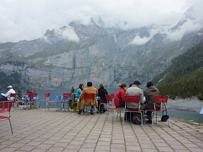 Am Ende, haben wir noch den Ausflug zum Oeschinensee gemacht. Blick