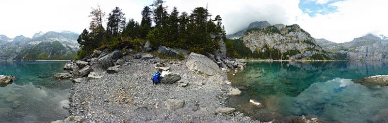 Panorama von Oeschinensee Für Virtual Reality Panorama-Tour klick H I E