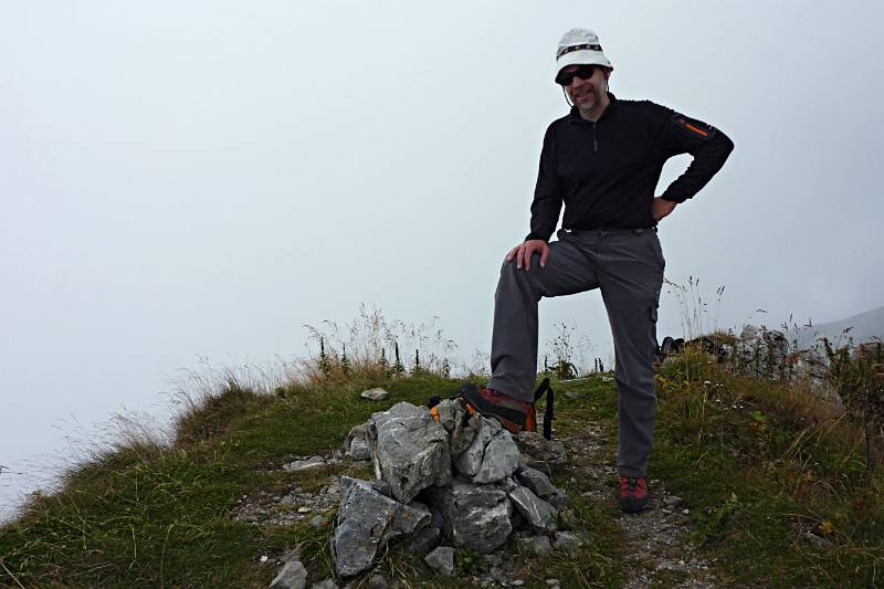 Auf dem Gipfel von Rossalpelispitz