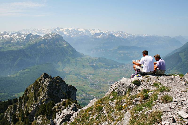 Blick Richtung Schwyz von Kl. Mythen aus