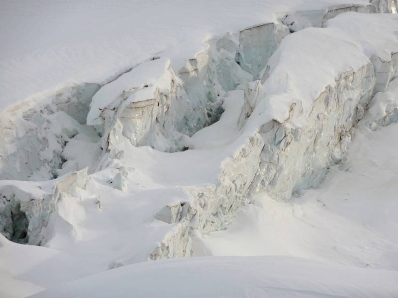 Gletscherspalten bei der Tierberglihütte