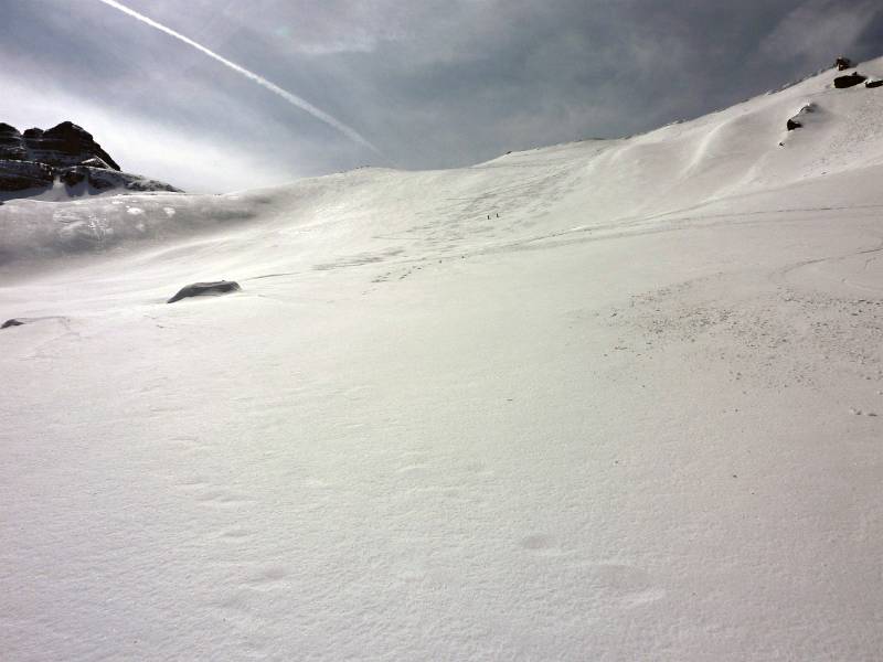 Perfekter Sulzschnee in der Abfahrt