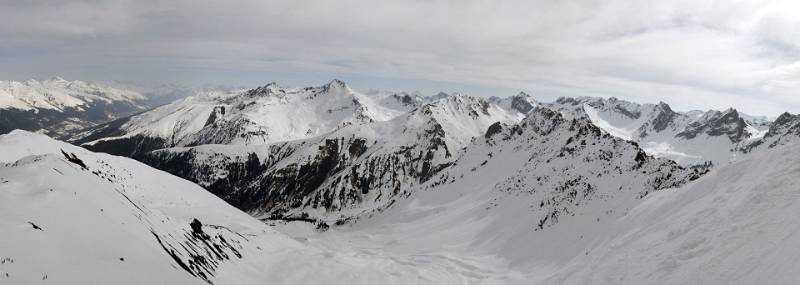 Panorama von Büelenhorn. Blick Richtung Davos