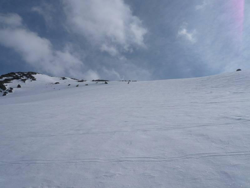 Schöner Abfahrthang. Foto von Peter