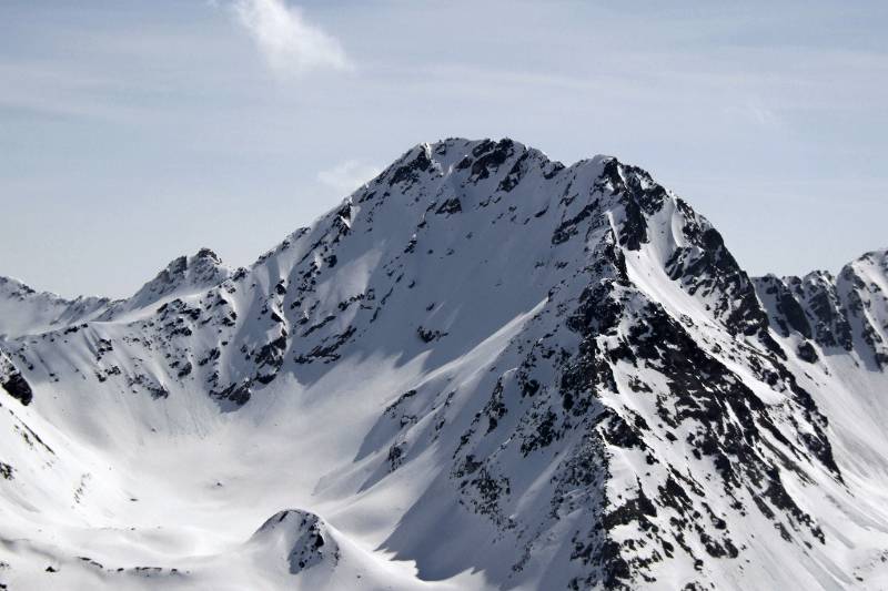 Flüela Wisshorn von Sentischhorn aus