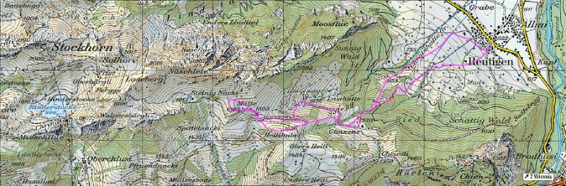 GPS Track der Route