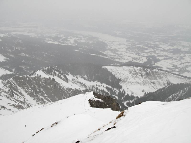 Nebel aber die Sicht ist immer noch gut