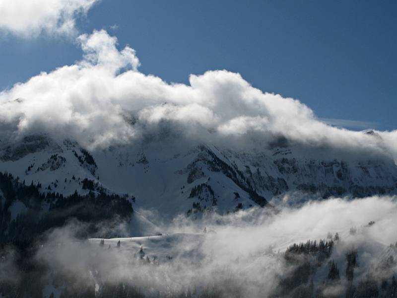 Schrattenflue im Nebel