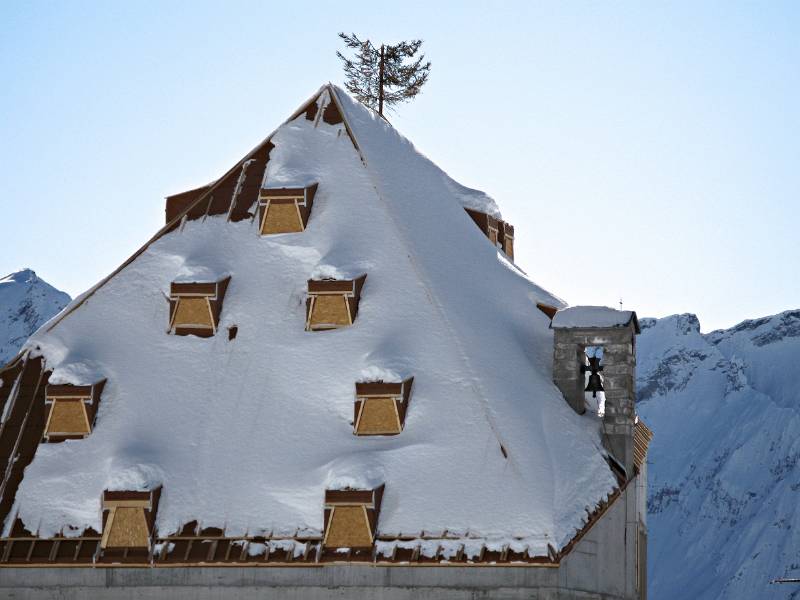 Verlassene Stadt auf dem Gotthardpass