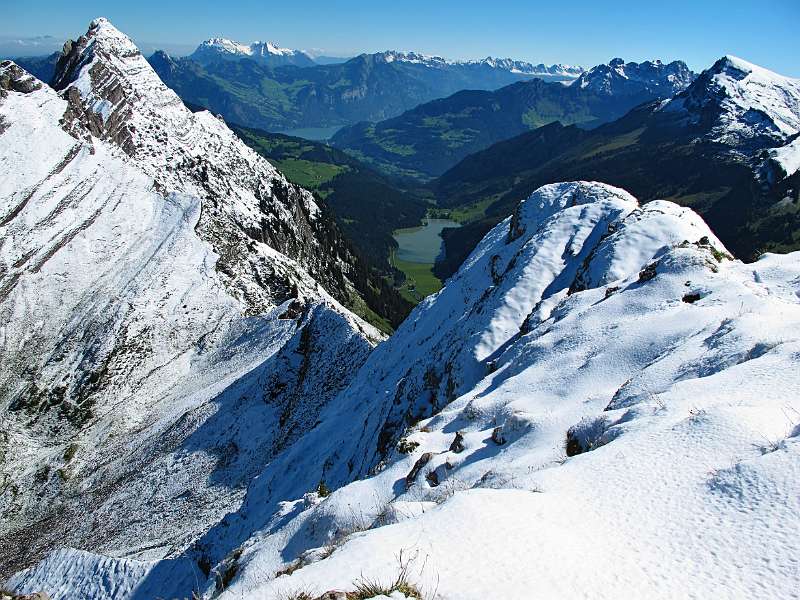 Kleiner Obersee in der Mitte und weiter ist ein Stück von