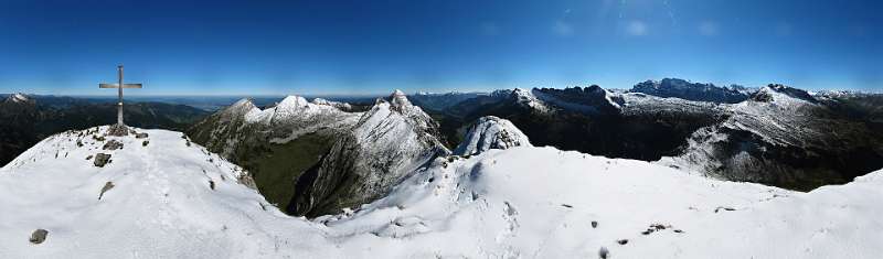 360° Panorama von Zindlenspitz