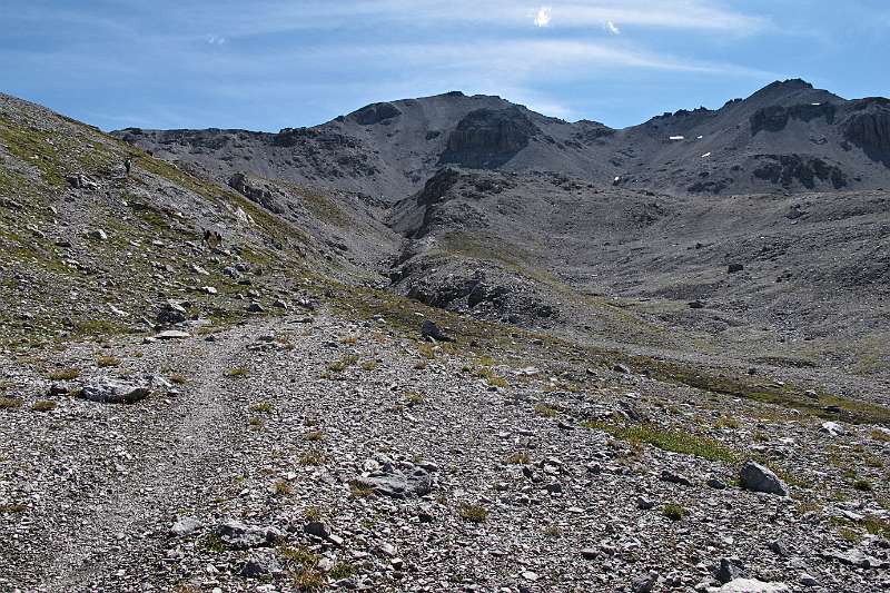 Piz Umbrail ist in der Mitte