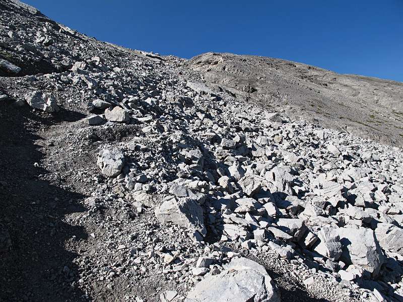 Steiniger Weg nach oben