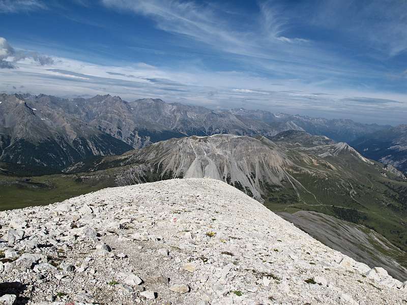 Aussichten vom Grat des Piz Daint