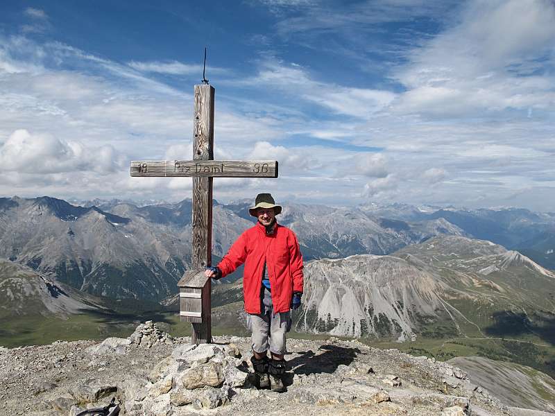 Auf dem Gipfel von Piz Daint