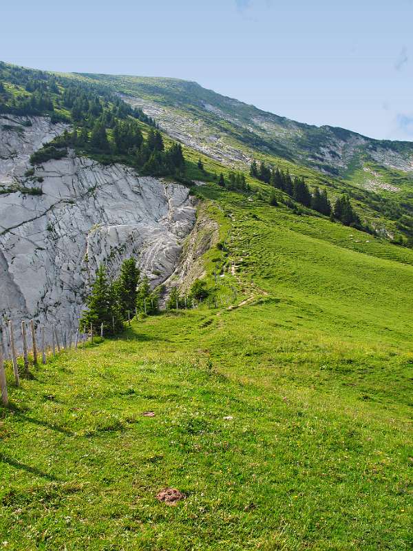 Der Wanderweg Richtung Leistchamm