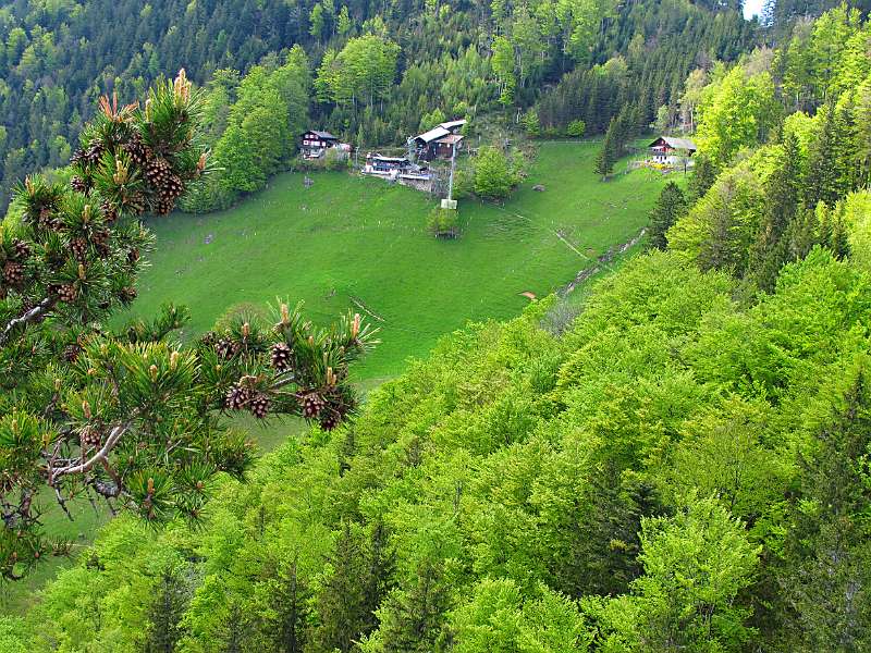 Blick vom Stockflue zur Bahnstation