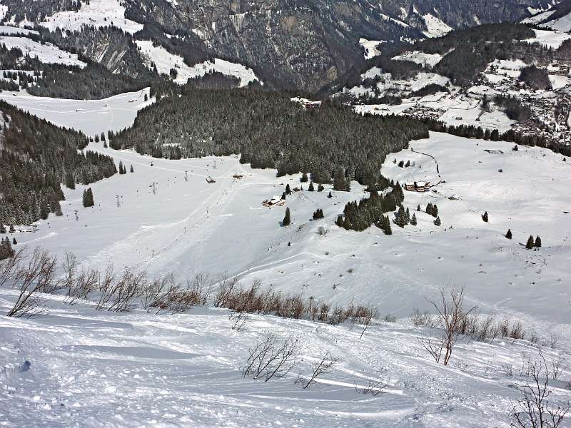 Gerschnialp von Laub-Abfahrt aus