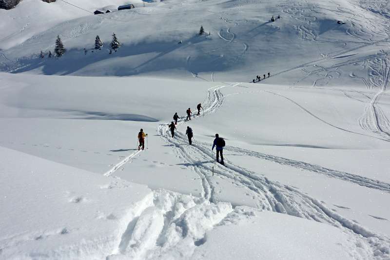 Von Druesberghütte weiter Richtung Rütistein