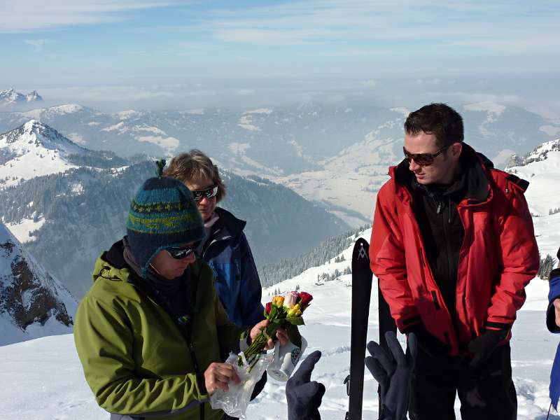 Auf dem Gipfel von Rütistein