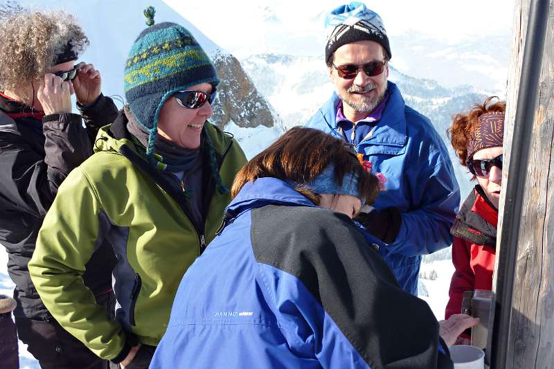 Auf dem Gipfel von Rütistein