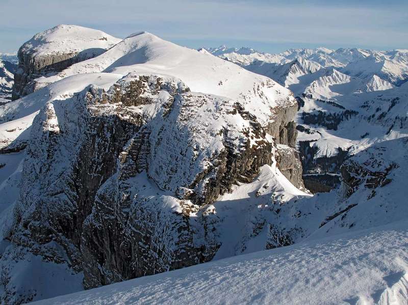 Man sieht der Teil der Route zum Furggegütsch