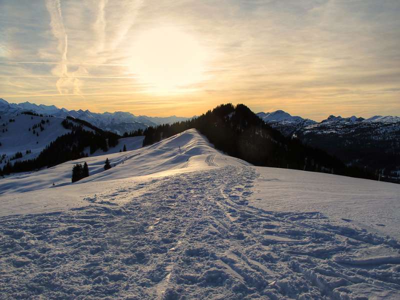 Schöner, sonniger Tag neigt sich zum Ende