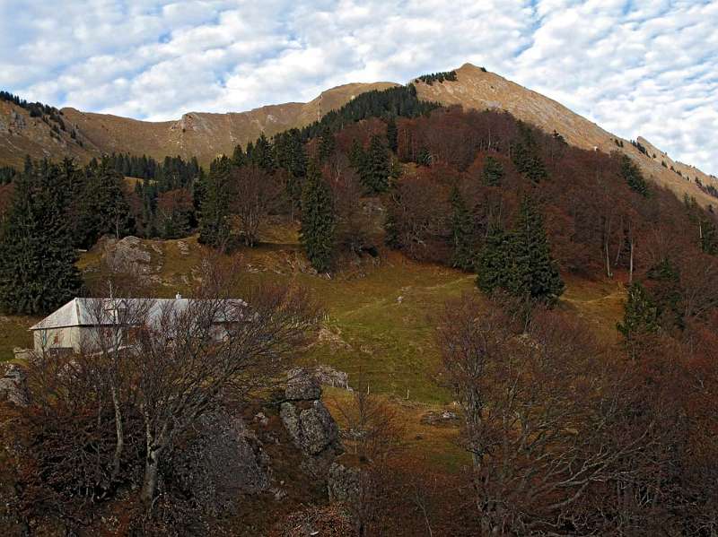 Blick zurück im Abstieg