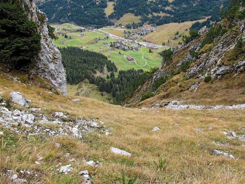 Blick vom Scharte zwischen Kl. Mythen und Haggenspitz