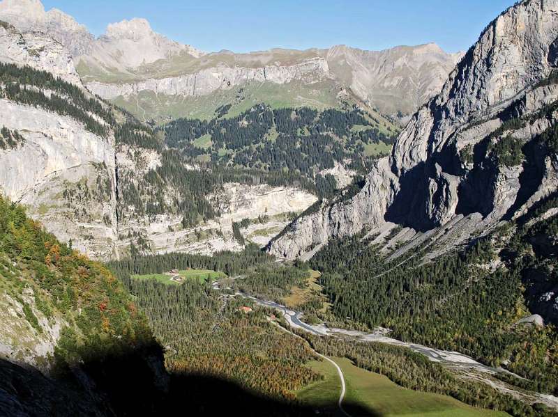 Gasteretal von Wanderweg aus. Noch einige weitere Höhenmeter wurden gewonnen