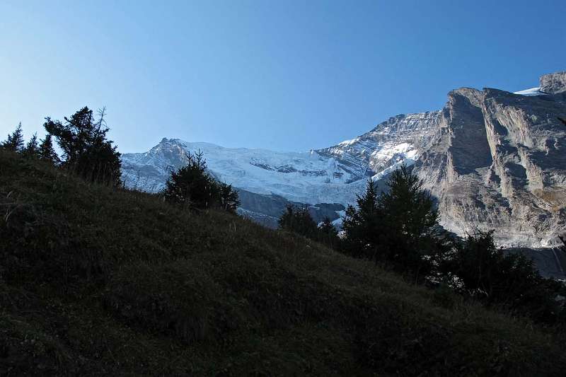 Blick Richtung Balmhorn und Altels von Balmhornhütte aus