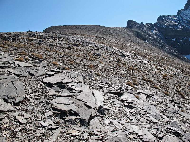 Endlich auf dem Rücken. Gasteräspitz ist bereits zu sehen