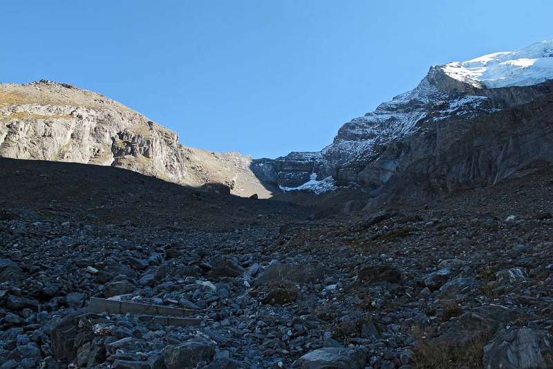 Blick zurück zum Gasteräspitz und Wildelsigegrat